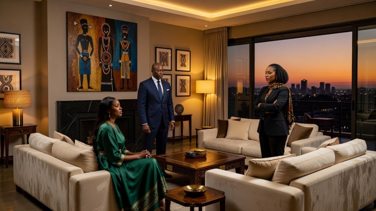 Johannesburg mansion interior - setting for The Polygamist Netflix series