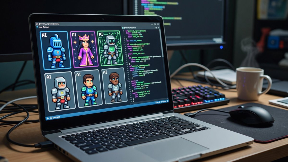 Close-up of SillyTavern character card management and lorebook features on a laptop screen