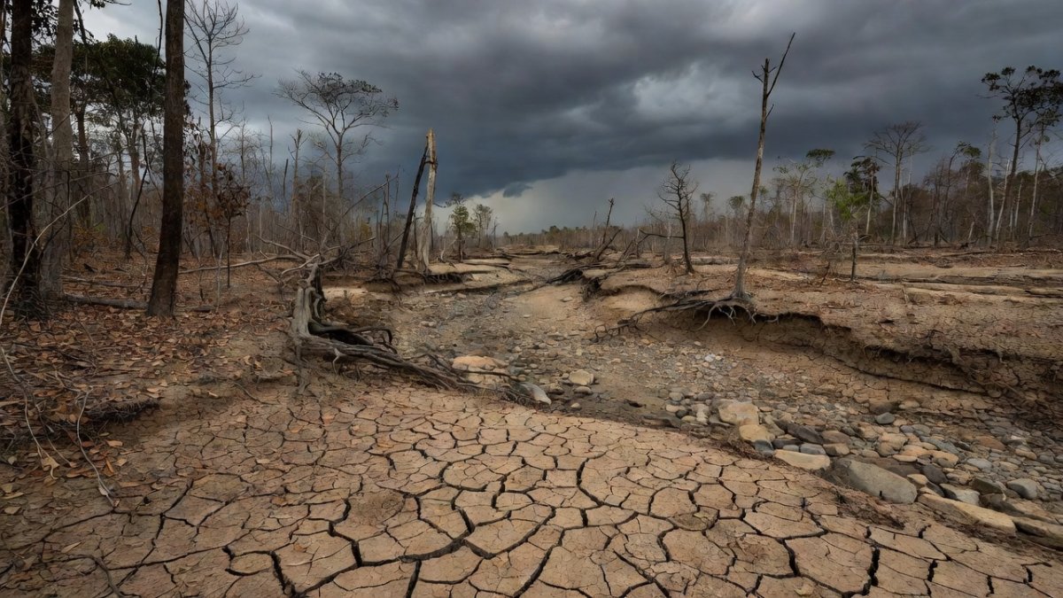 Drought conditions in the Amazon rainforest