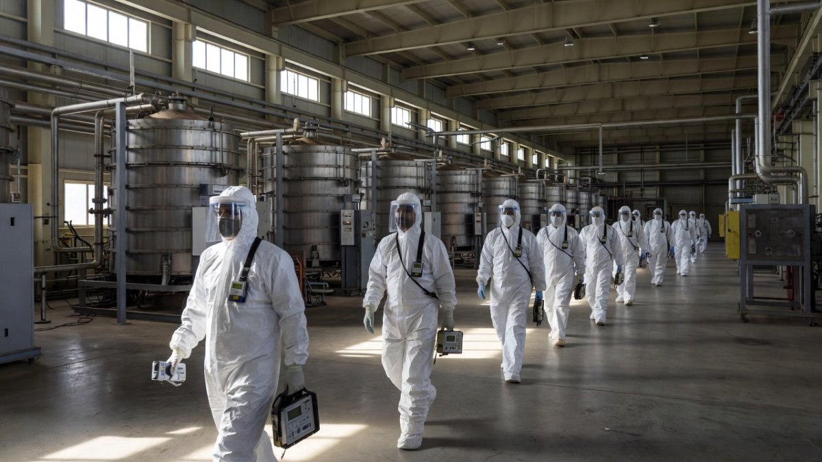 IAEA inspectors at Iranian nuclear facility