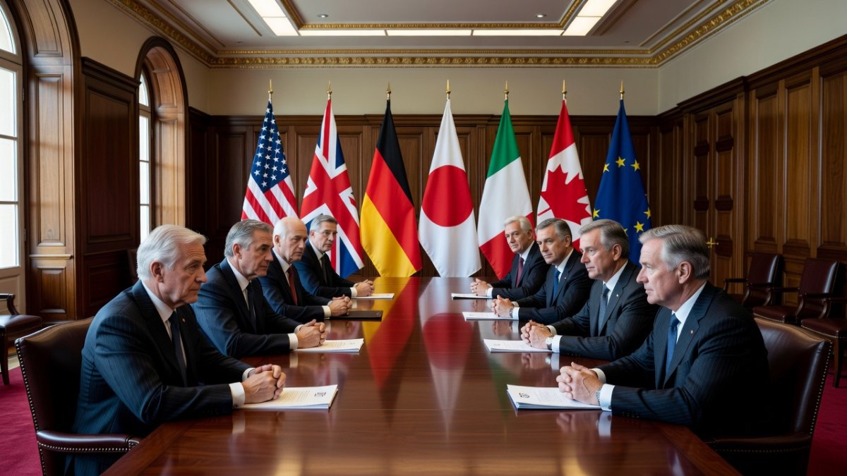 G7 summit in France with world leaders