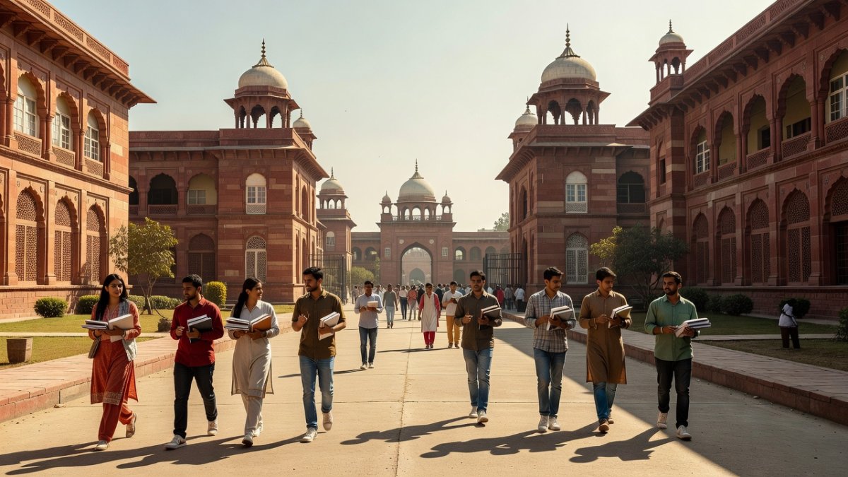 Indian central university campus where CUET scores determine admissions