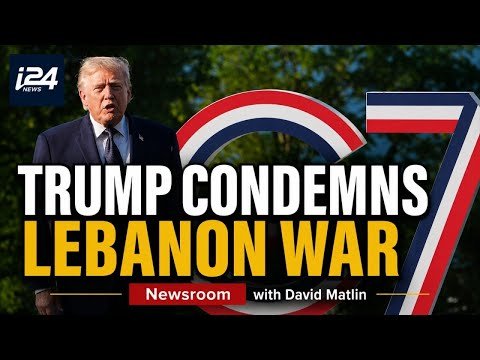 i24NEWS English report on Trump criticizing Israel at the G7 summit