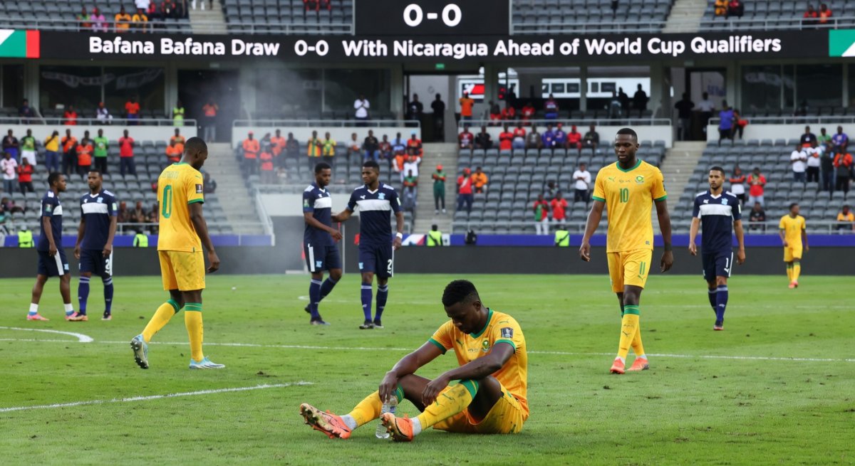 Bafana head to World Cup with a whimper after Nicaragua draw