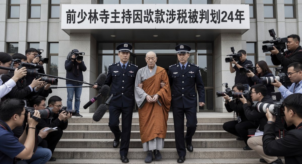 Former Shaolin Temple Abbot Sentenced to 24 Years for Embezzlement
