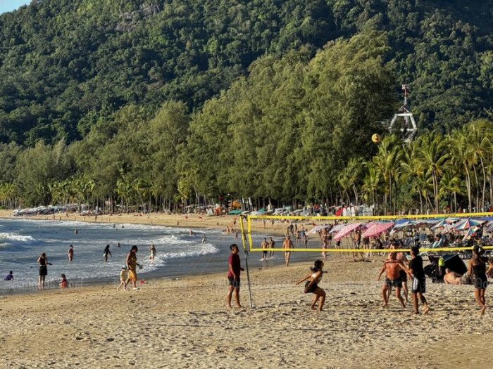 Phuket beach and tourism scene during the Vesak holiday weekend