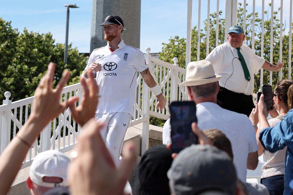 Ben Stokes celebrates a wicket during his England career