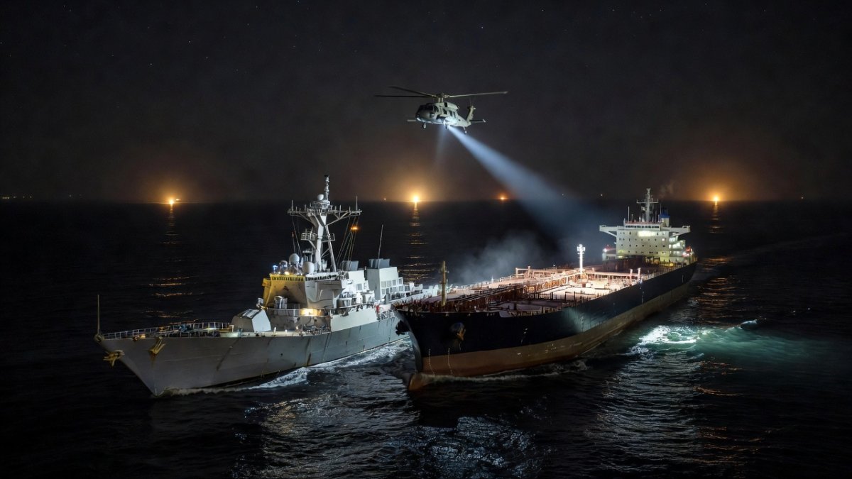 US Navy Escorts 20 Tankers Nightly Through Strait of Hormuz, Burgum Confirms