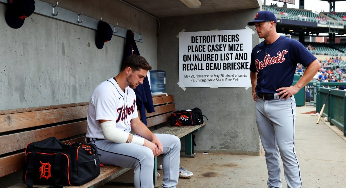 Detroit Tigers' Casey Mize lands on injured list; Beau Brieske returns