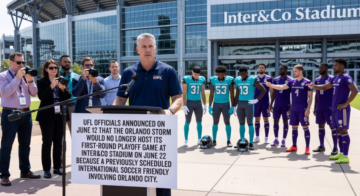 Soccer match prevents Orlando Storm from hosting a UFL playoff game