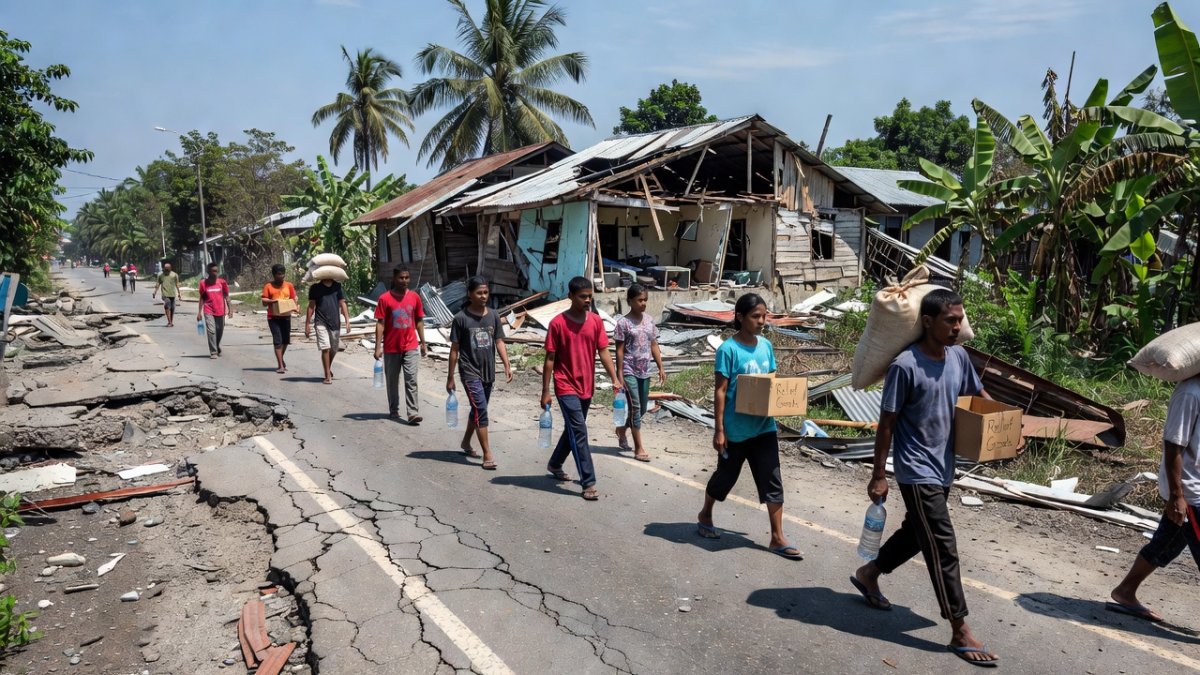 Earthquake relief operations in Sarangani
