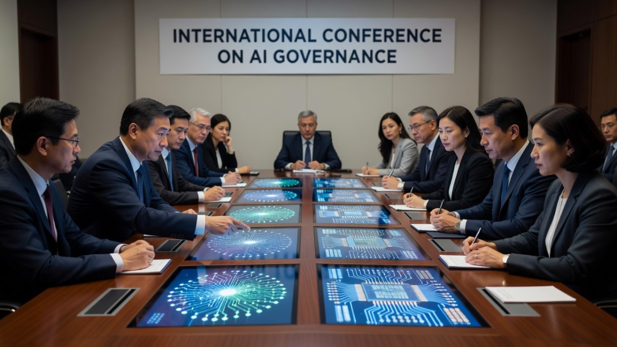 Discussion on AI governance at international forum