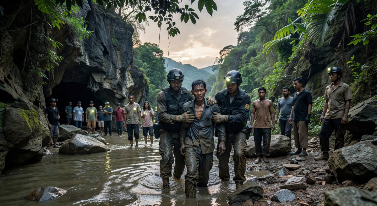 Laos cave rescue: First survivor brought out