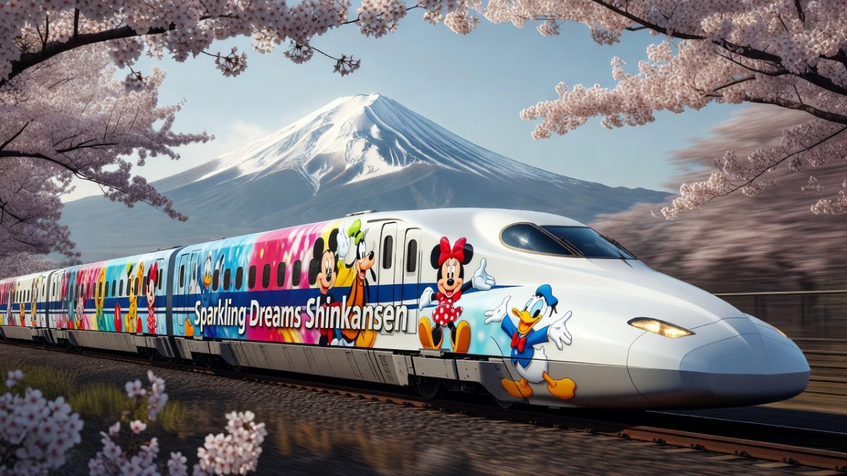JR Central Disney Shinkansen Debuts for DisneySea Jubilee