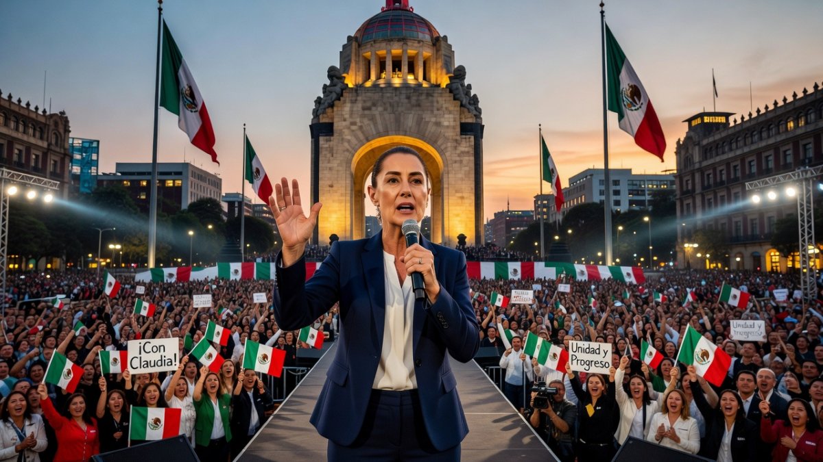 Sheinbaum Defends Sovereignty in Mexico City Speech