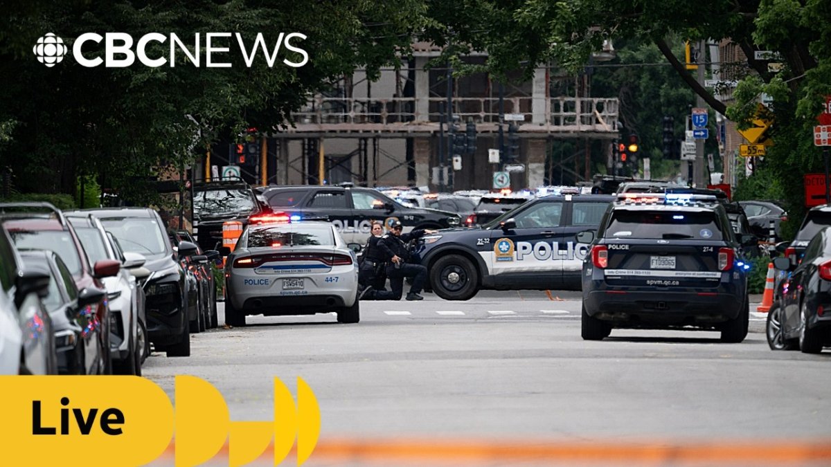 Heavy police presence in Montreal's Cote-des-Neiges neighbourhood after a shooting on June 22, 2026