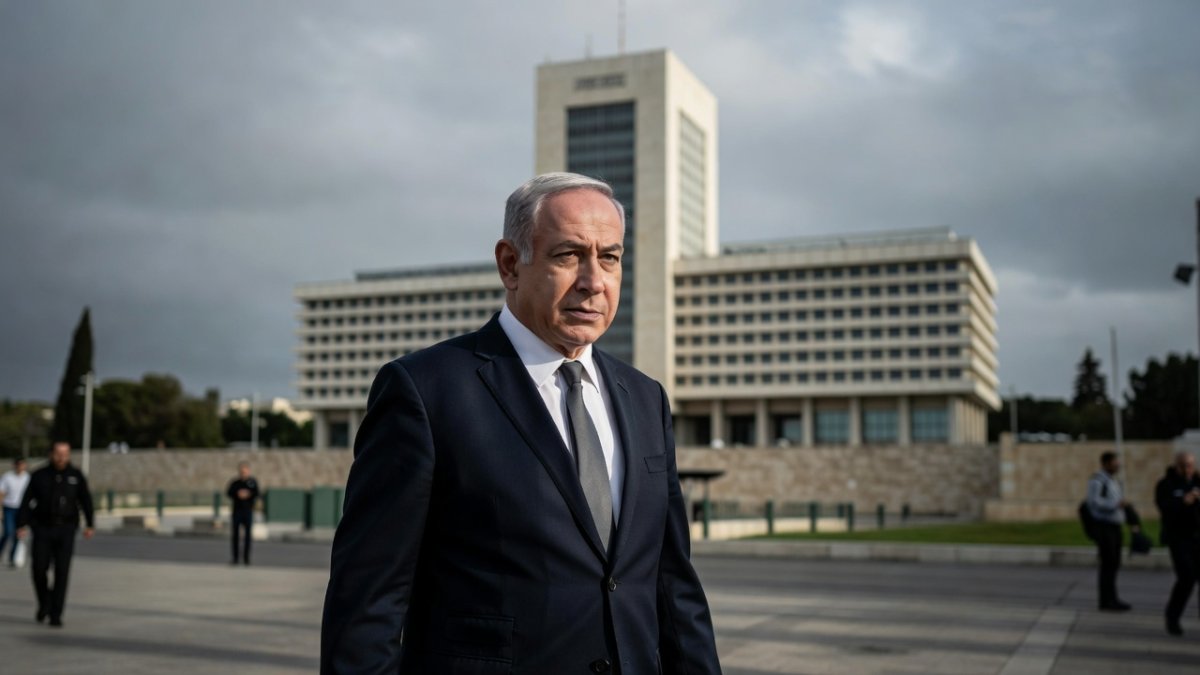 Israeli Prime Minister Benjamin Netanyahu facing political pressure in Jerusalem following the US-Iran MoU announcement