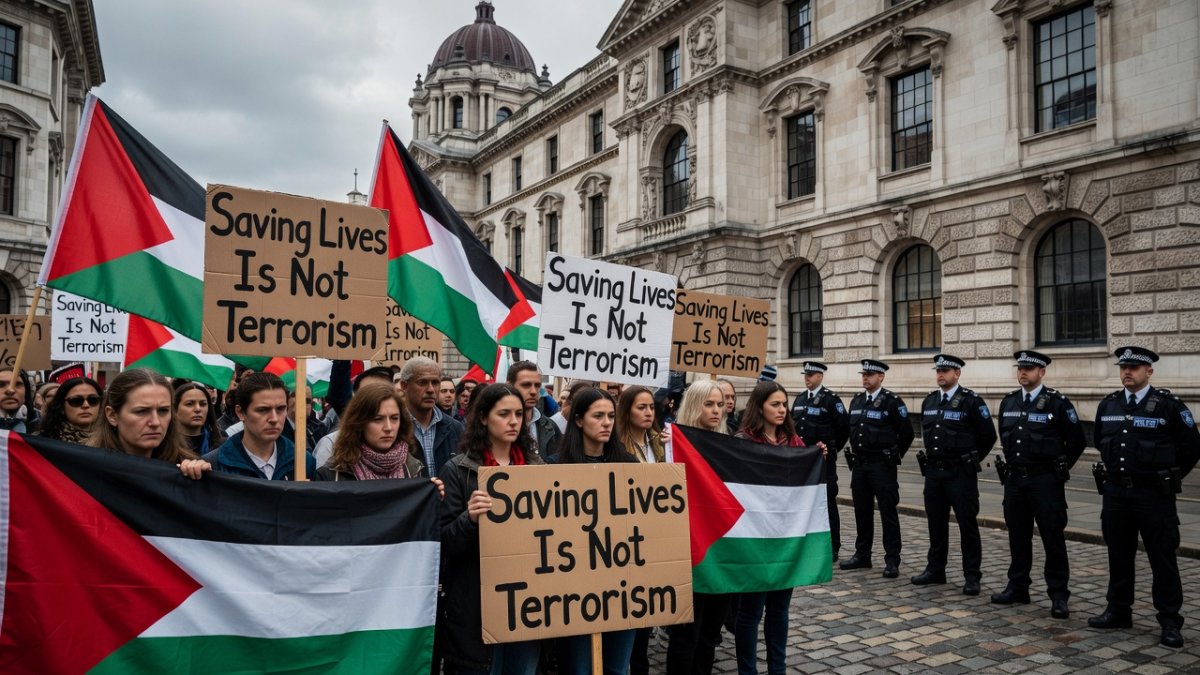 UK First: Palestine Action Activists Sentenced as Terrorists