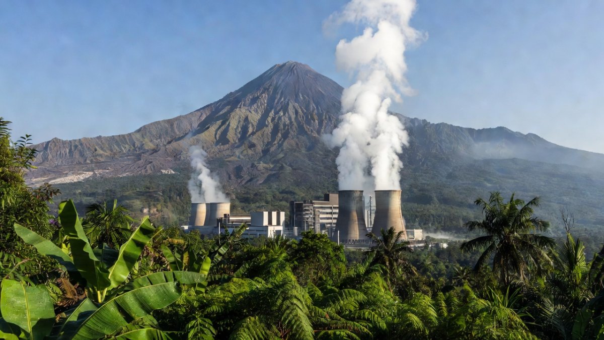 Solar panel installation in Indonesia's archipelago