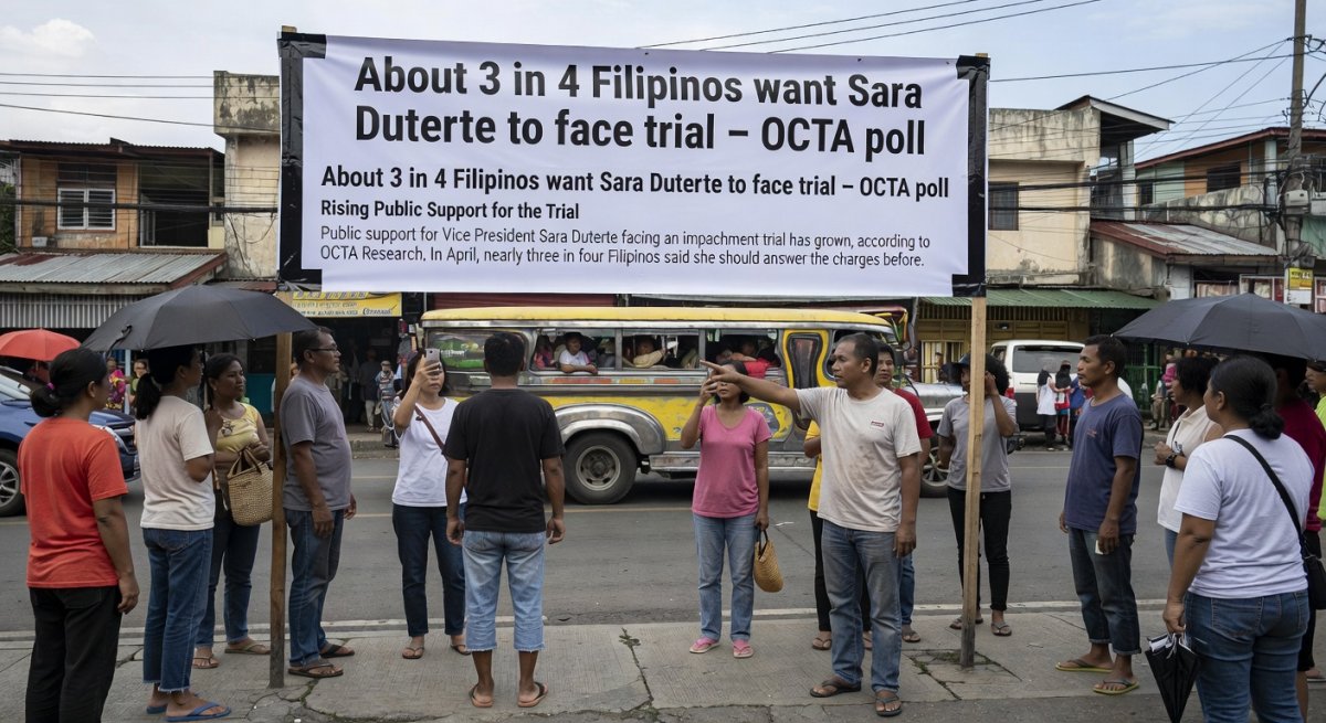 About 3 in 4 Filipinos want Sara Duterte to face trial – OCTA poll