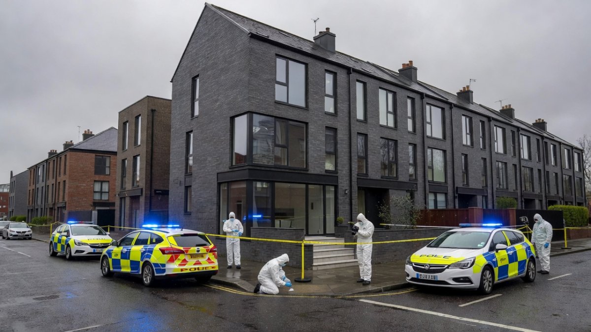 Police activity outside a London residence following the arson attack on Sir Keir Starmer's home