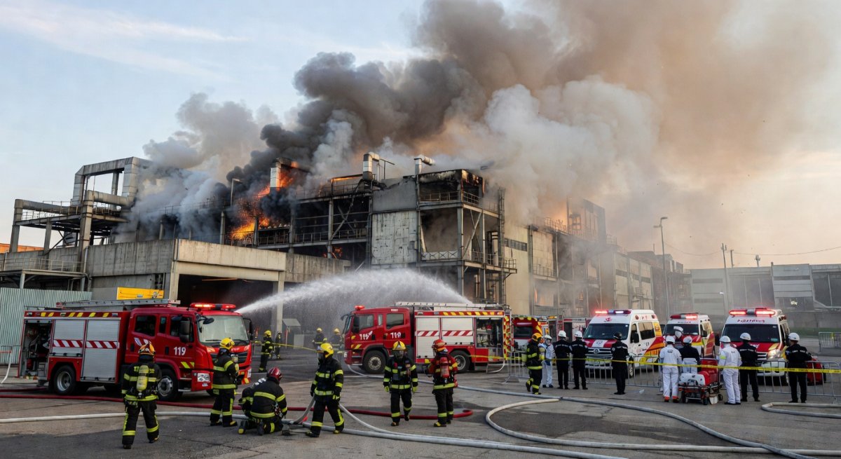 Fire Breaks Out at SK Hynix Semiconductor Facility in Icheon
