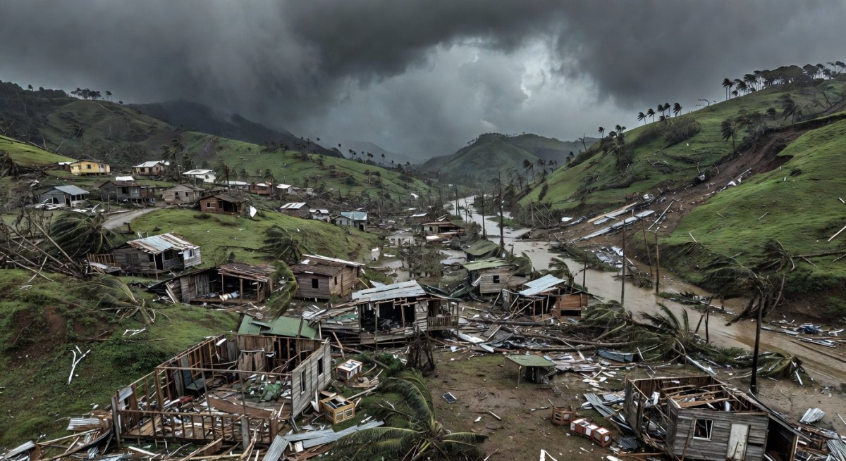 Devastated communities in St. Elizabeth parish after Hurricane Melissa