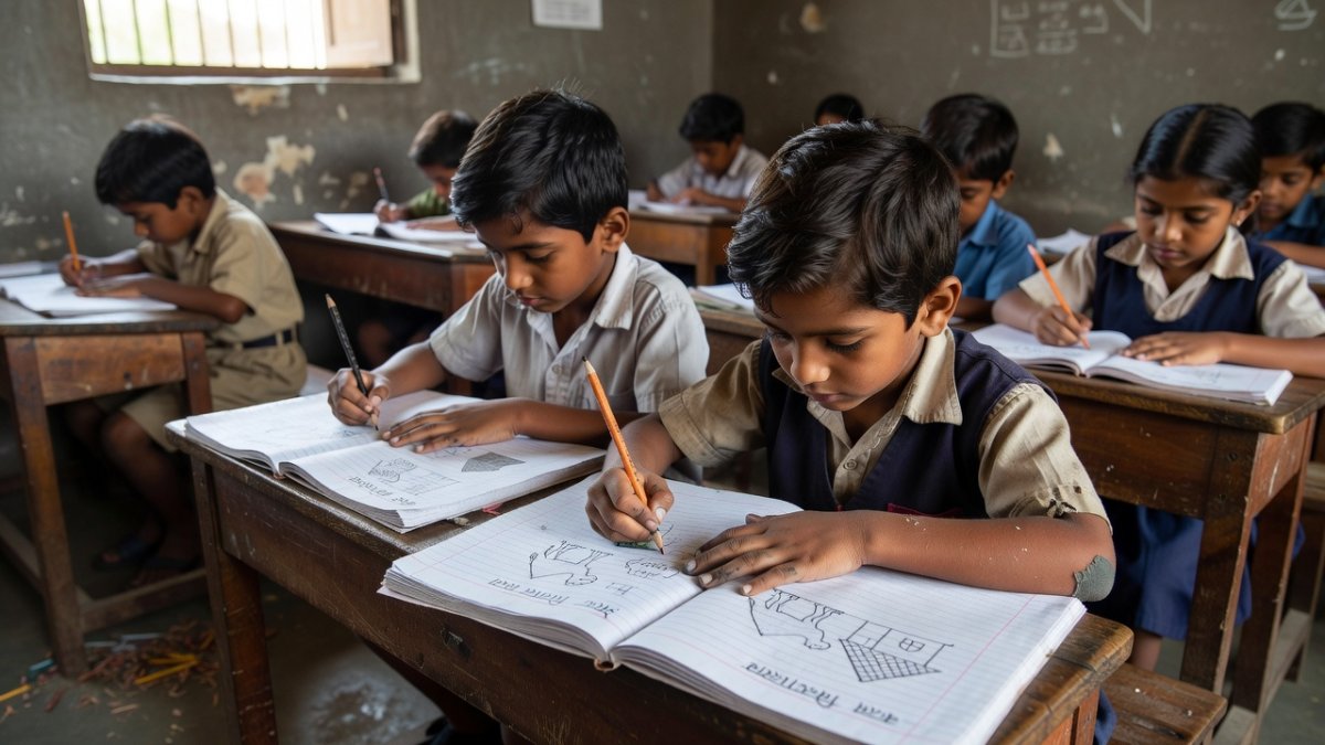 Indian education policy illustration