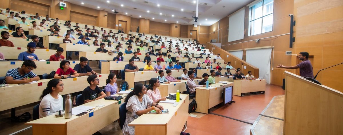 IIT Bombay professor teaching students in a classroom
