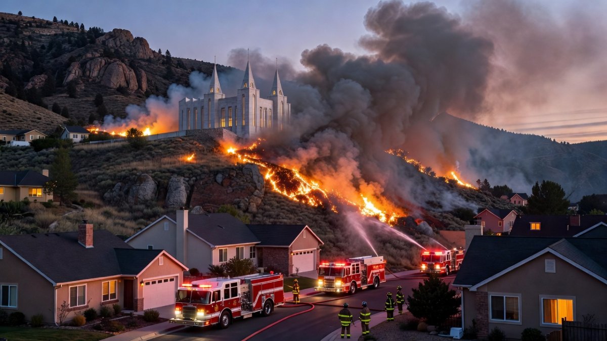 Breaking: Lake Mountain Brush Fire Threatens Saratoga Springs as Flames Close In on Neighborhoods