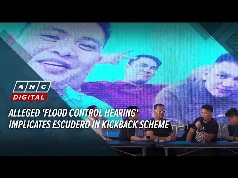 Escudero Accused of Cash Kickbacks in Flood Control Scandal