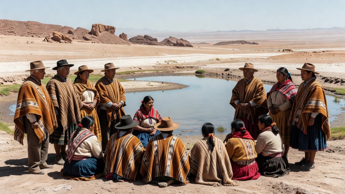 Atacameño Likanantay Indigenous community in northern Chile near San Pedro de Atacama