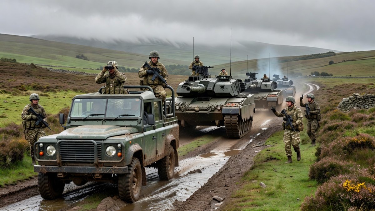 British Army personnel on exercise — defence funding gaps threaten readiness