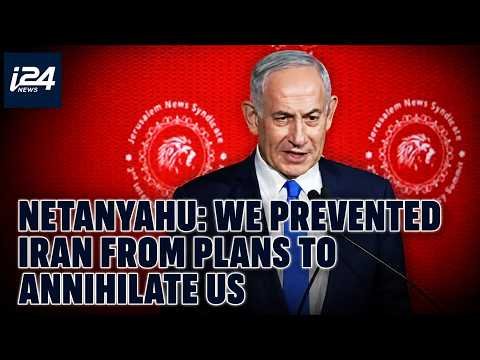 i24NEWS English coverage of Netanyahu speech at JNS International Policy Summit