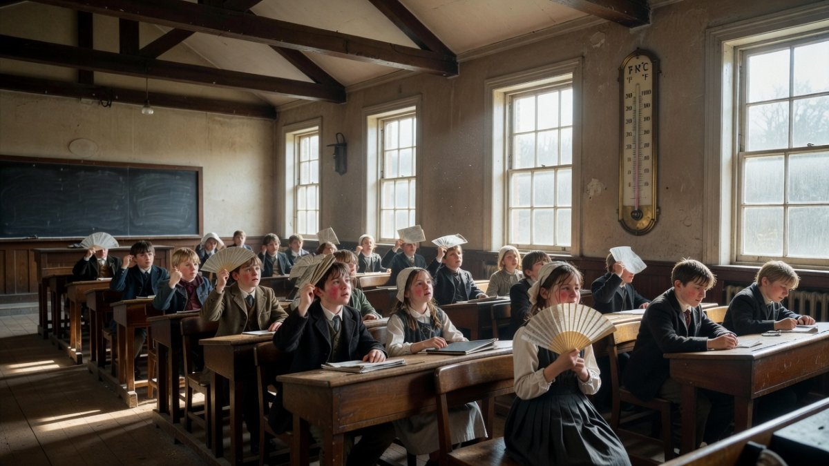Victorian-era school buildings in London lacking cooling during heatwave