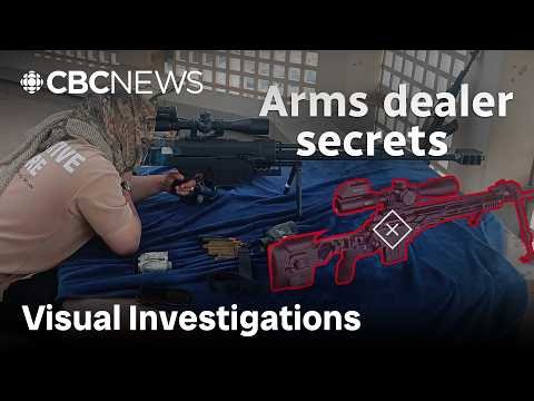 CBC News investigation thumbnail showing arms dealers and weapons investigation
