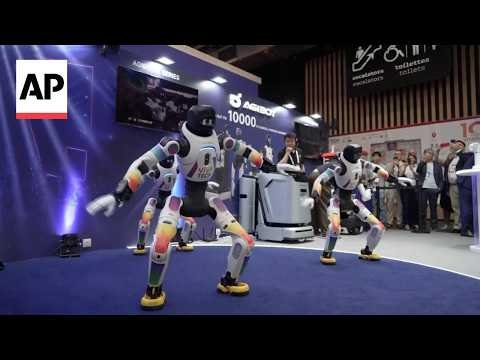 VivaTech 2026 exhibits including robots and AI technology