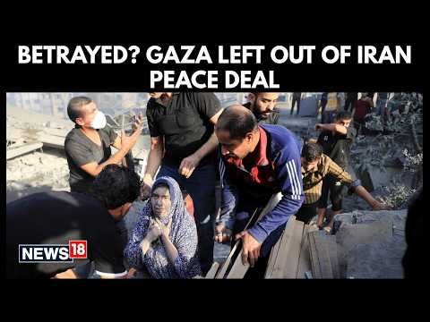 Middle East Eye report thumbnail showing displaced Palestinians