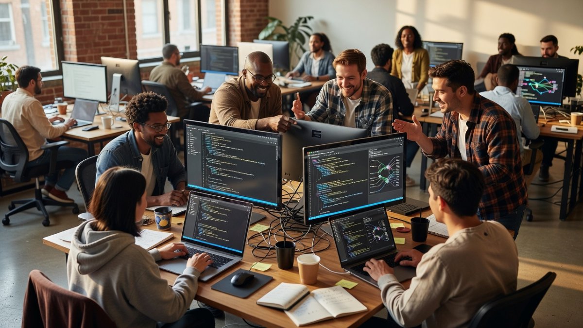 Collaborative open source AI development workspace