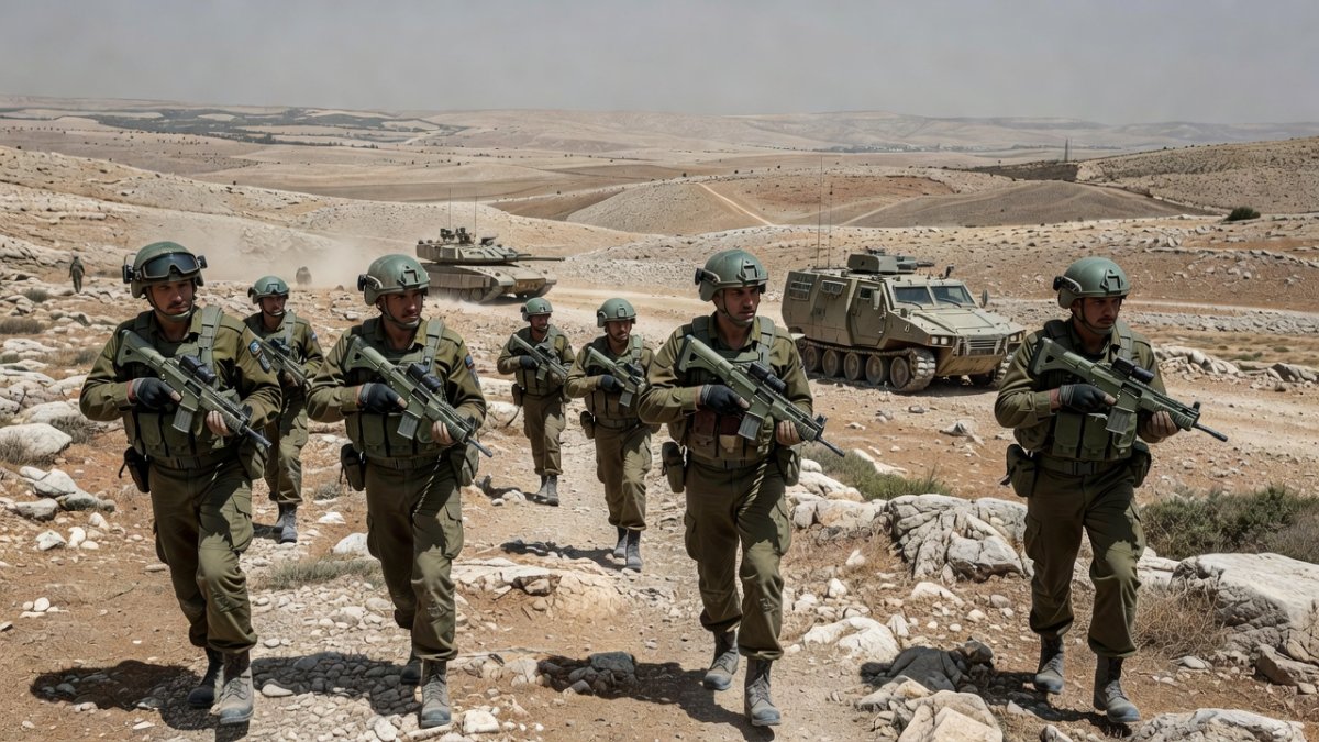 IDF soldiers patrolling in southern Lebanon