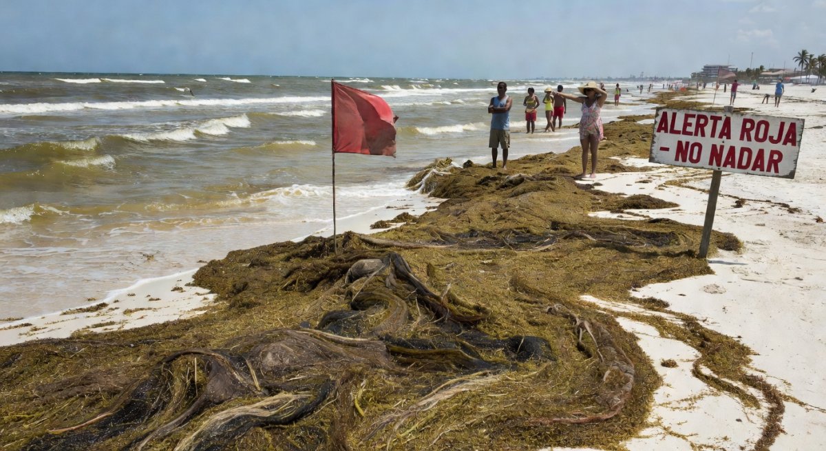 From Cancún to Mahahual, sargassum influx puts nearly 50% of Riviera Maya beaches on red alert