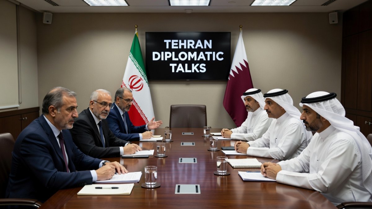 Diplomatic negotiations in Tehran with Iranian and Qatari officials