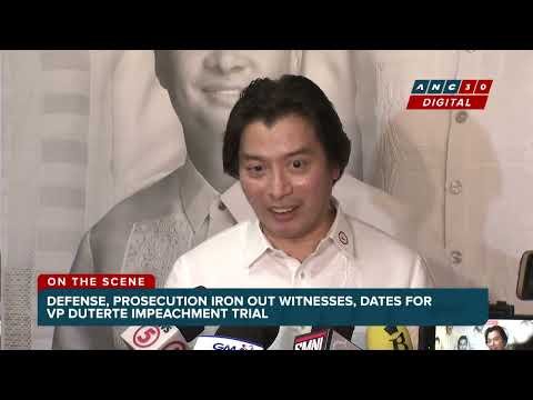 Sara Duterte Pre-Trial Evidence Marked on 2 Articles