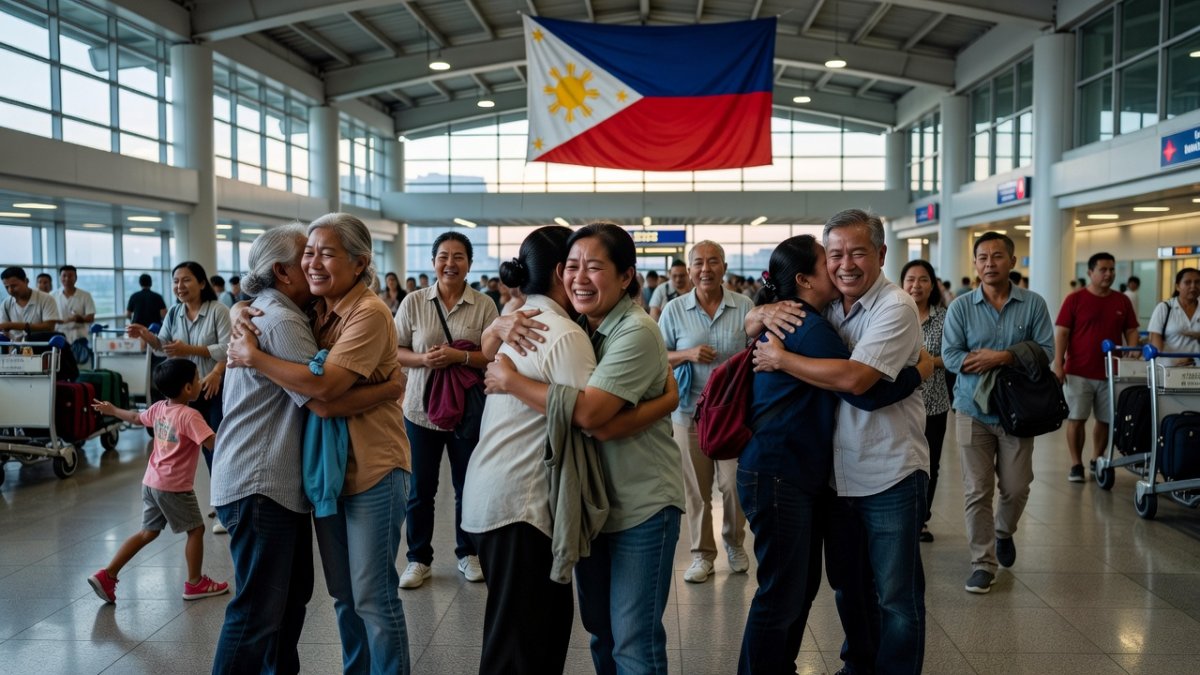 24 Pinoys Held in Russia Return to the Philippines