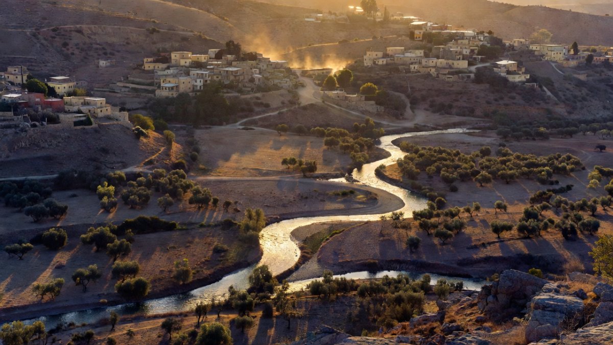 Litani River valley in southern Lebanon