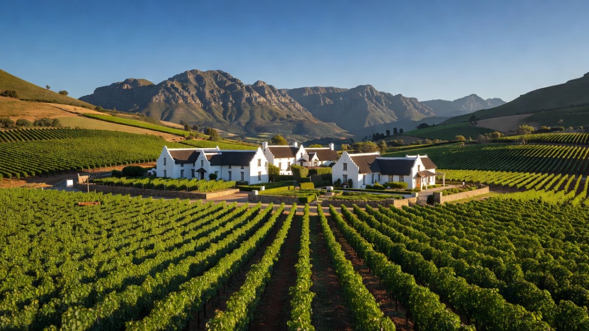 Franschhoek Valley wine country landscape