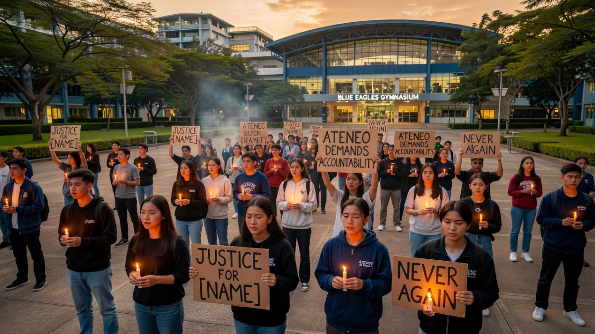 Ateneo de Manila University community mourns the loss of student-athletes Divine Adili and Rene Clert Baterbonia