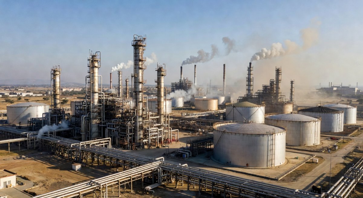 Indian oil refinery complex
