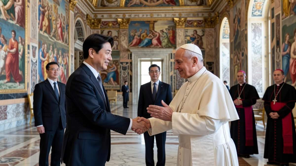 Lee Jae-myung Meets Pope Leo XIV at Vatican on Peace