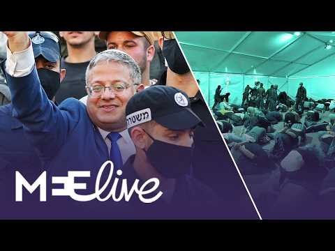 Middle East Eye video thumbnail showing Ben Gvir flotilla detainee story